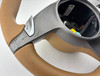 2009-2012 Porsche 987 Boxster / Cayman / 997 911 Sand Beige Leather Sport Steering Wheel / PDK /   BC036