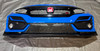 2020-2021 FK8 Honda Civic Type R Front Bumper Cover w/ Grilles / Fits 2017-2019 / Boost Blue Pearl  TR107