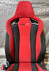 2017-2021 FK8 Honda Civic Type R Front Bucket Seats / Red Suede / Pair /   TR107