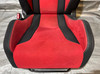 2017-2021 FK8 Honda Civic Type R Front Bucket Seats / Red Suede / Pair /   TR107