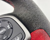 2020-2021 FK8 Honda Civic Type R Black / Red Alcantara Steering Wheel w/ Controls /   TR107