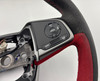 2020-2021 FK8 Honda Civic Type R Black / Red Alcantara Steering Wheel w/ Controls /   TR107