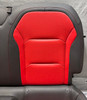2016-2021 Chevrolet Camaro 2SS Coupe Black / Red Leather Rear Seat Set /   CM003