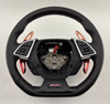 2019-2024 Chevrolet Camaro SS Black Leather Steering Wheel / Auto / Red Stitching /   CM003