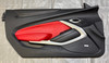 2019-2021 Chevrolet Camaro SS Driver Side Interior Door Panel / Red Leather / Spectrum Lighting /   CM003