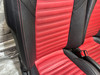 2017-2020 Fiat 124 Spider Abarth Black / Red Leather Seats / Pair / FD030