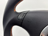 2000-2006 Audi TT Reupholstered Leather Steering Wheel w/ Orange Stitching / Automatic /   T1036