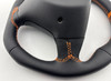 2000-2006 Audi TT Reupholstered Leather Steering Wheel w/ Orange Stitching / Automatic /   T1036