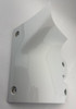 2020-2024 Jeep Gladiator JT Passenger Side Fender Wiper Cowl End Plate Trim Panel / Bright White  JT004