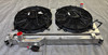 1990-1997 Mazda Miata Mishimoto Aluminum Radiator w/ Electric Cooling Fans / USED /   NA114