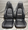 2001-2005 Mazda Miata Black Leather Seats / Pair  /   NB275