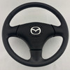 2004-2005 Mazdaspeed Miata Black Leather Steering Wheel w/ Airbag *Cosmetic Wear* /   NB274