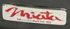 1990-1997 Mazda Miata Rear Finish Panel / License Plate Panel / Brilliant Black  NA115