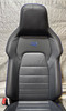 2022-2025 Volkswagen MK8 Golf R OEM Titan Black Leather Front Seats w/ Blue Inserts /   M8R01
