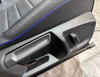 2022-2025 Volkswagen MK8 Golf R OEM Titan Black Leather Front Seats w/ Blue Inserts /   M8R01