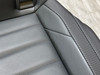 2022-2025 Volkswagen MK8 Golf R OEM Titan Black Leather Rear Seat Set w/ Blue Stitching / Upper & Lower  /   M8R01