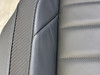 2022-2025 Volkswagen MK8 Golf R OEM Titan Black Leather Rear Seat Set w/ Blue Stitching / Upper & Lower  /   M8R01