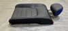 2022-2025 Volkswagen MK8 Golf R OEM Titan Black Leather Rear Seat Set w/ Blue Stitching / Upper & Lower  /   M8R01