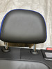 2022-2025 Volkswagen MK8 Golf R OEM Titan Black Leather Rear Seat Set w/ Blue Stitching / Upper & Lower  /   M8R01