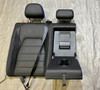 2022-2025 Volkswagen MK8 Golf R OEM Titan Black Leather Rear Seat Set w/ Blue Stitching / Upper & Lower  /   M8R01