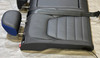 2022-2025 Volkswagen MK8 Golf R OEM Titan Black Leather Rear Seat Set w/ Blue Stitching / Upper & Lower  /   M8R01