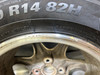 1994-1997 Mazda Miata 14x6" Enkei Solid Spoke Wheels Rims w/ Tires / Pair / NA115