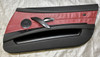 2003-2008 E85 BMW Z4 Interior Door Panels / Dream Red Oregon Leather / Pair /   Z4064