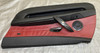 2003-2008 E85 BMW Z4 Interior Door Panels / Dream Red Oregon Leather / Pair /   Z4064