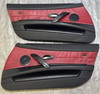 2003-2008 E85 BMW Z4 Interior Door Panels / Dream Red Oregon Leather / Pair /   Z4064