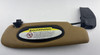 1999-2004 Porsche 996 911 Carrera Cabriolet Passenger Side Illuminated Sun Visor / Savannah Beige /   P6020