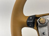 1997-2001 Porsche 986 Boxster / 996 911 Savannah Beige Leather 4 Spoke Steering Wheel / Tiptronic /   P6020