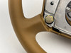 1997-2001 Porsche 986 Boxster / 996 911 Savannah Beige Leather 4 Spoke Steering Wheel / Tiptronic /   P6020