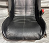 2005-2011 Lotus Elise OEM Black Leather Probax Seats w/ Rails / Pair *DAMAGE* /   LEL03