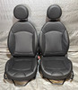 2008-2014 Mini Cooper R56 Hatchback R55 Clubman Front & Rear Seat Set / Black Leatherette /   R2034