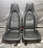 2005-2012 Porsche 987 Boxster / Cayman / 997 911 Stone Grey Leather Seats / 2 Way Power / Pair /   BC039