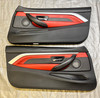 2015-2019 F82 F83 BMW M4 Interior Door Panels / Pair / Sakhir Orange Merino Leather /   F8M07
