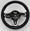 2017-2020 Fiat 124 Spider Abarth Black Leather Steering Wheel / Automatic  /   FD033
