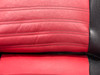 2017-2020 Fiat 124 Spider Black / Red Leather Seats w/ Bose Audio / Pair  /   FD033