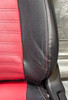 2017-2020 Fiat 124 Spider Black / Red Leather Seats w/ Bose Audio / Pair  /   FD033