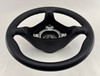 1997-2004 Porsche 986 Boxster / 996 911 Black Leather 3 Spoke Steering Wheel / Manual /   BX073