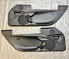 2015-2019 Alfa Romeo 4C OEM Interior Door Panels / Black Leather w/ Red Stitching / Pair /   AR401