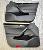 2015-2016 Volkswagen MK7 Golf R Black Leatherette Front Door Panels / Pair  /   M7R12