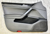 2015-2016 Volkswagen MK7 Golf R Black Leatherette Front Door Panels / Pair  /   M7R12
