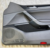 2015-2016 Volkswagen MK7 Golf R Black Leatherette Front Door Panels / Pair  /   M7R12