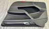 2015-2016 Volkswagen MK7 Golf R Black Leatherette Front Door Panels / Pair  /   M7R12