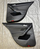 2015-2016 Volkswagen MK7 Golf R Black Leatherette Rear Interior Door Panels / Pair /   M7R12