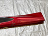 2017-2024 Alfa Romeo Giulia Quadrifoglio Passenger Side Skirt Rocker Panel w/ Carbon Fiber Trim / Rosso Competizione   AG007