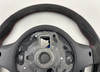 2017-2019 Alfa Romeo Giulia Quadrifoglio OEM Flat Bottom Steering Wheel / Suede / Carbon Fiber /   AG007