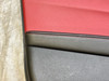 2017-2021 Alfa Romeo Giulia Front Interior Door Panels / Pair / Red Leather / Carbon Fiber /   AG007