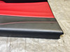 2017-2021 Alfa Romeo Giulia Front Interior Door Panels / Pair / Red Leather / Carbon Fiber /   AG007